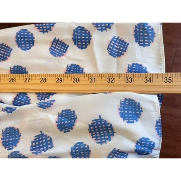 🎨 NWT Emily McCarthy Blue Polka Dot Long Sleeve Dress - Size S- gorgeous 🎨 - Picture 12 of 14